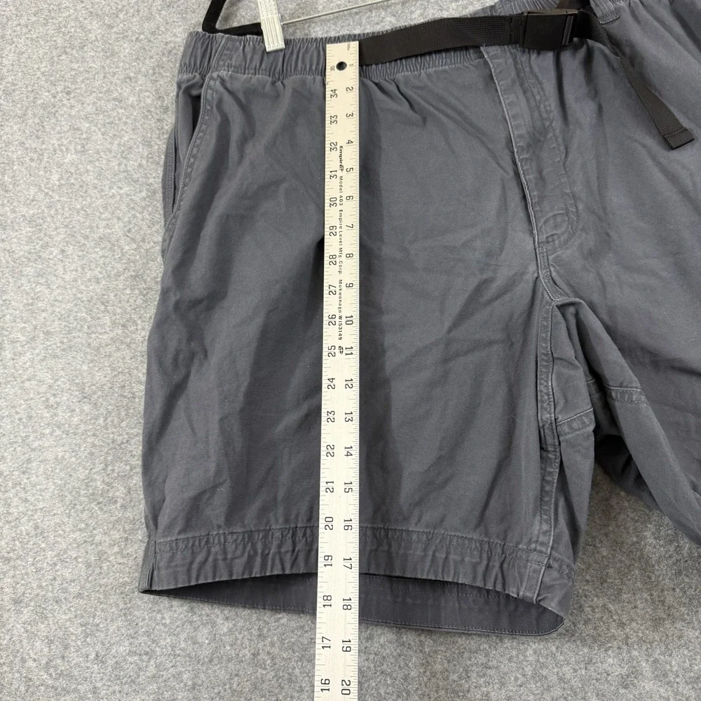 Duluth Trading Co. Elastic Waist Shorts Hiking Casual Cotton Blend Men's XL Gray